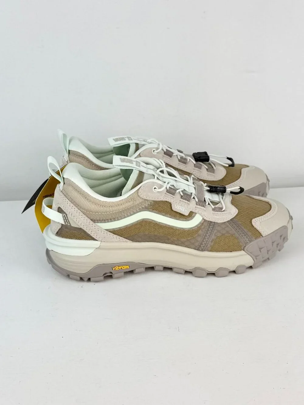 M6, W7.5- Vans Crosspath XC Peyote Beige/Mint Green Hiking Shoes